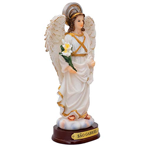 São Gabriel 14.5cm Enfeite Resina Arcanjo Imagem Religiosa