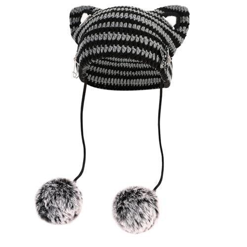 Bonnet mignon avec oreilles de chat pour vos sorties urbaines de style grunge