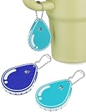 NiHome 2PCS Hydration Trackers, 3D Printed Daily Drink Water Reminder, Reusable Water Tracker for Fitness, Weight Loss, Water-Proof Cups Decor (Blue)