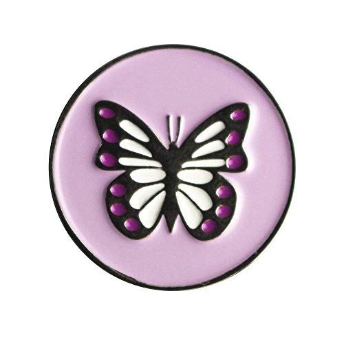 Image of Lot of 10 Golf Ball Markers Assorted Patterns - Soft Enamel Technique