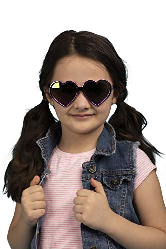 ARKAID Girls Heart Shaped Sunglasses PInk Arkaid UV 400 Sun Protection One Size Fits Most Kids3
