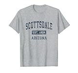 Scottsdale Arizona AZ Vintage Sports Design Navy Print T-Shirt