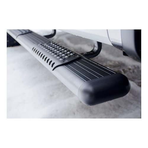 Estribos laterales ovalados Luverne O-Mega II 102 pulg aluminio negro miniatura 4