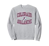 Colorado Avalanche Arch Over Gray Officially Licensed Sweatshirt