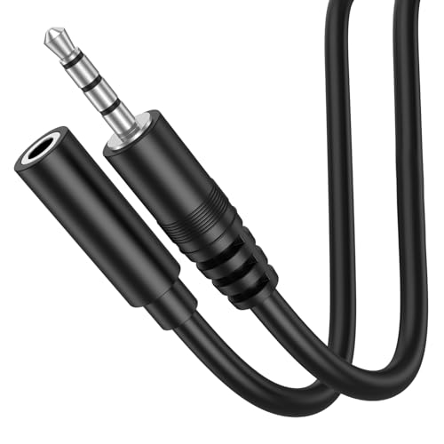 Oumida Rallonge Jack Audio 3.5 mm pour Casque Micro, Nylon Tressé Jack Mâle vers Femelle Câble Extension Audio Stéréo Compatible avec Écouteur Gamer...