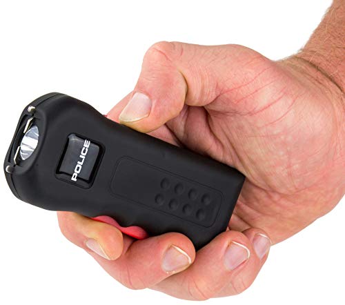 Police Stun Gun 512 - Max Voltage Mini Rechargeable With Led Flashlight, Black #TOP2
