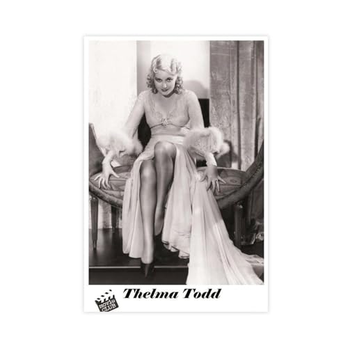 SPERKY Poster vintage dell'attore cinematografico Selma Todd su tela, decorazione artistica da parete per soggiorno e camera da letto, senza cornice, 50 x 75 cm
