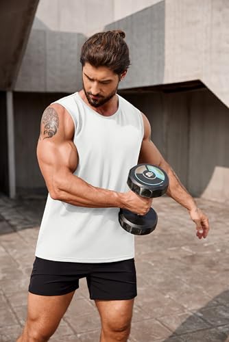 Image of COOFANDY Men's Workout Tank Top 2 Pack Casual Soft Sleeveless Gym Muscle Shirts Bodybuilding Tee