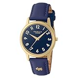 RADLEY Women's Gold Plated Ink Blue Leather Strap Analogue Quartz Watch RY21726