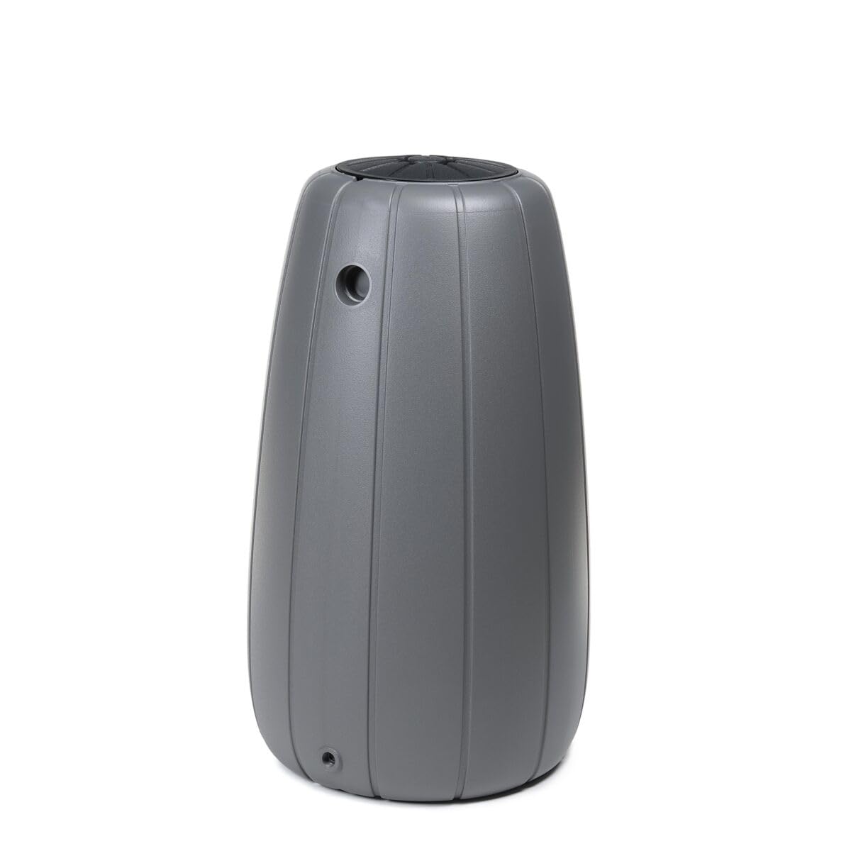 Ondis24 Serbatoio dell'acqua piovana da 200 l, in plastica resistente ai raggi UV, con riempimento automatico, valvola di scarico, coperchio rimovibile, inserto per piante, 60 x 60 x 104 cm (grigio)