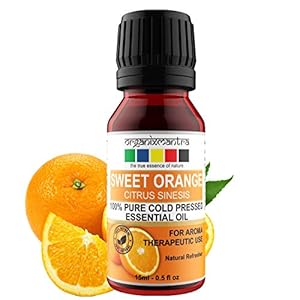 Organix Mantra Brazilian Sweet Orange Essential Oil | Hydrates Dry Skin, Acne Prone Skin, Hair Nourishment | Cold…