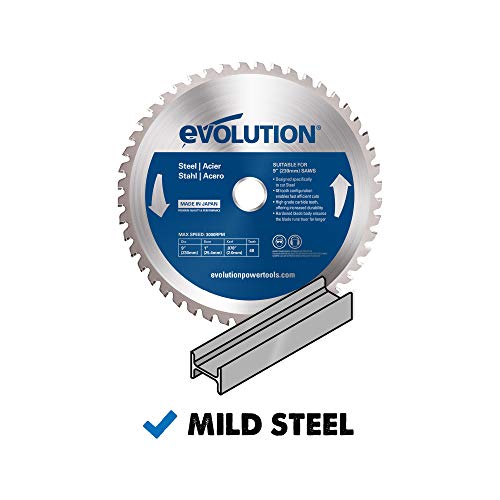 Evolution Power Tools 230BLADEST Mild Steel Carbide-Tipped Blade, 230 mm