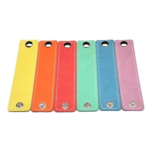 Set 6 porta tovaglioli da tavola in ecopelle con bottone (variante vegan)