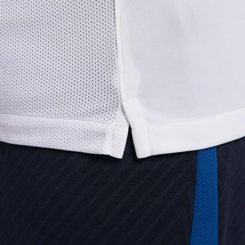 NIKE DH8031-102 M NK DF ACADEMY JSY SS T-Shirt Men's White/Royal Blue/Royal Blue Size S - Image 5