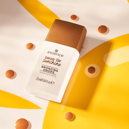 Essence Cosmetics Drop of Sunshine Bronzing Drops Gouttes Bronzantes, Humidifiant Hydratant, avec Vitamines, Protecteur, Naturel, Luminescent 25 ml