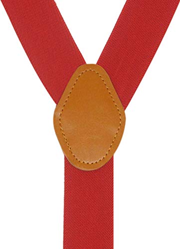 Image of Mens Suspenders with 3 Swivel Hooks Belt Loops 1.4 Inch Wide Heavy Duty Adjustable Braces