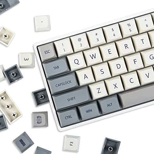 Image of Guffercty kred XDA Profile Keycaps 137 PBT Key Retro Cap Cover Set Dye Sublimation for Cherry Mx Switch Mechanical Keyboard (XDA /Enlightenment)