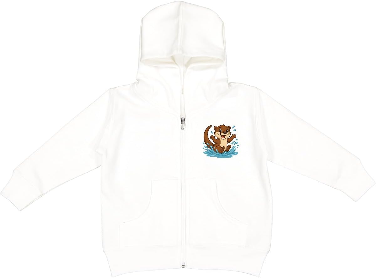 inktastic Cute Otter Toddler Hooded Jacket