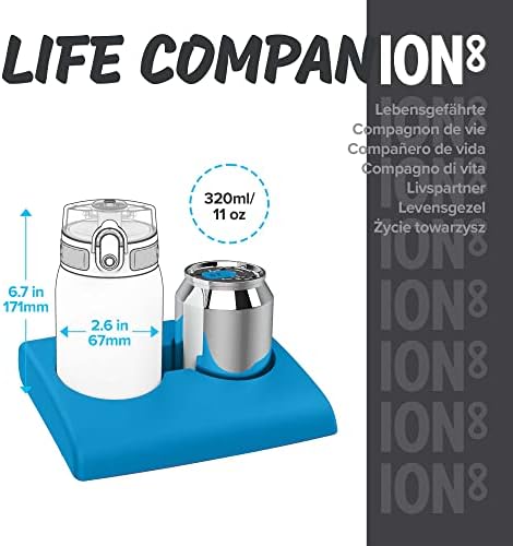 Ion8 Leak Proof Water Bottle, Vacuum Insulated, Frog Pond, 320ml (11oz)