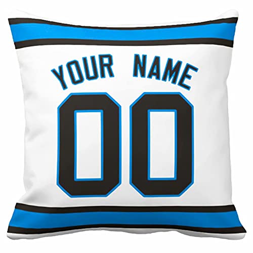 Image of ANTKING Throw Pillow 2 Pack with Custom Name and Number Personalized Gift for Men Women Boys