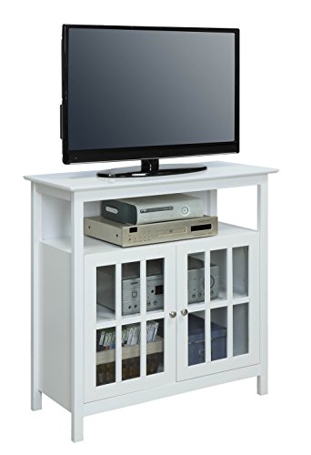Convenience Concepts Big Sur Highboy Tv Stand With Storage Cabinets Home_Furniture_And_Decor, White #TOP1