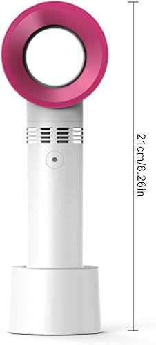 Miniatura 8 de Mini ventilador portátil sin aspas para extensión de pestañas, silencioso portátil recargable, ventilador de pestañas de mano con 3 velocidades,