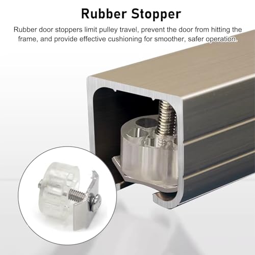 Kit de matériel de porte coulissante robuste 14ft pour optimiser la partition de placard