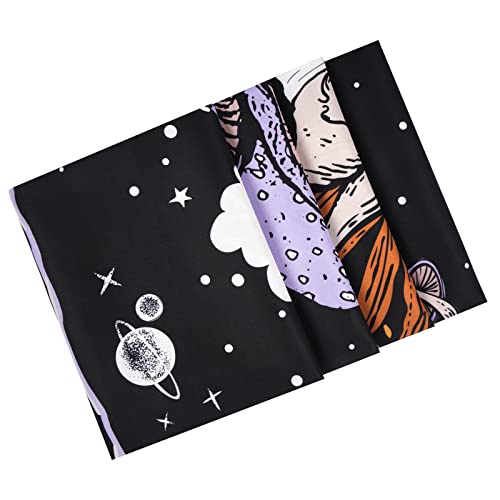 Uspring Mushroom Tapestry Skull Wall Tapestries Skeleton Tapestry Leaves Tapestry Large Purple Tapestry For Bedroom, Tapestry Wall Hanging For Room (51.2 X 59.1 Inches) #TOP6