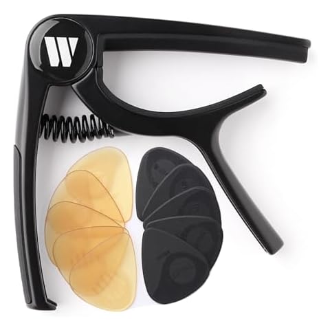 WINGO Guitar Capo with Non-slip Picks Cover