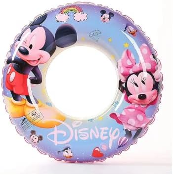 Flotador Hinchable Niño Donut Anillo De Natación Inflable Verano Natación Anillos, Mickey Mouse 70 Cm Vinilo Resistente Con Válvula De Seguridad y Diseño Brillante Para Niños Mayores De 3 Años Con Vál