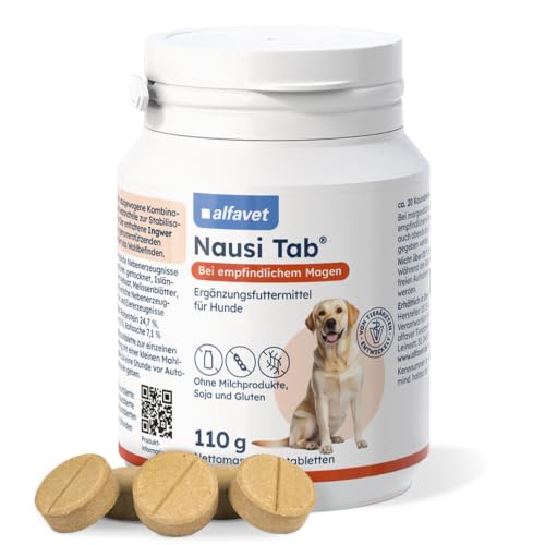 Alfavet Nausi Tab Kautabletten für Hunde - Beruhigung für Magen & Nerven