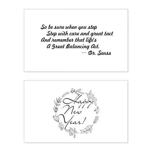 Tarjeta de Año Nuevo con mensaje de bendición para unir corazones