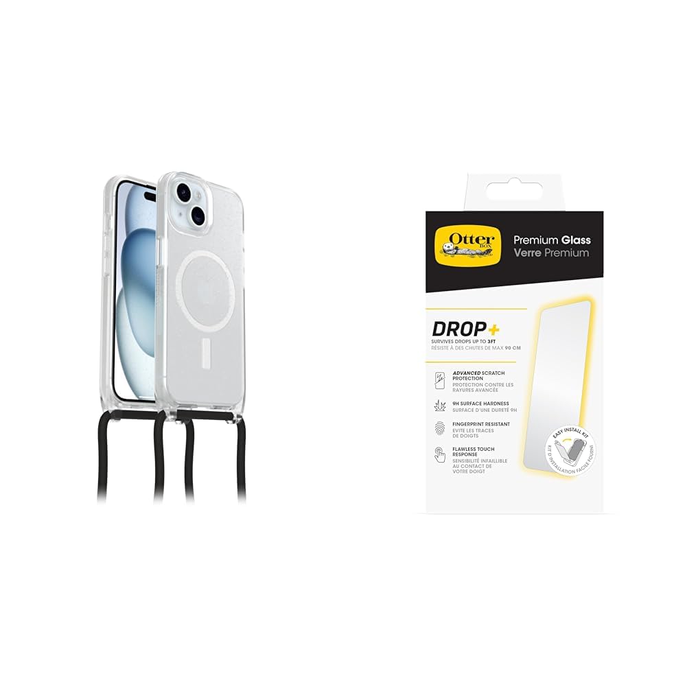 Otterbox React Necklace iPhone 15 évitez les chutes avec la coque cordon MagSafe