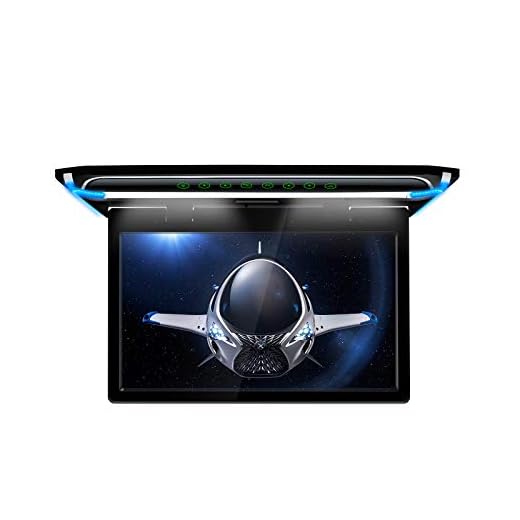 XTRONS 15.6 Inch Ultra-Thin FHD Digital TFT Screen 1080P Video Car Overhead Player Roof Mounted Monitor HDMI Port