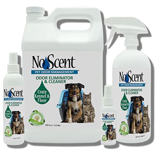 Image of No Scent Crate Kennel & Floor Probiotic Cleaner Spray for Dog Cat Pet Odor Stains (8 Fl Oz / 237 mL)