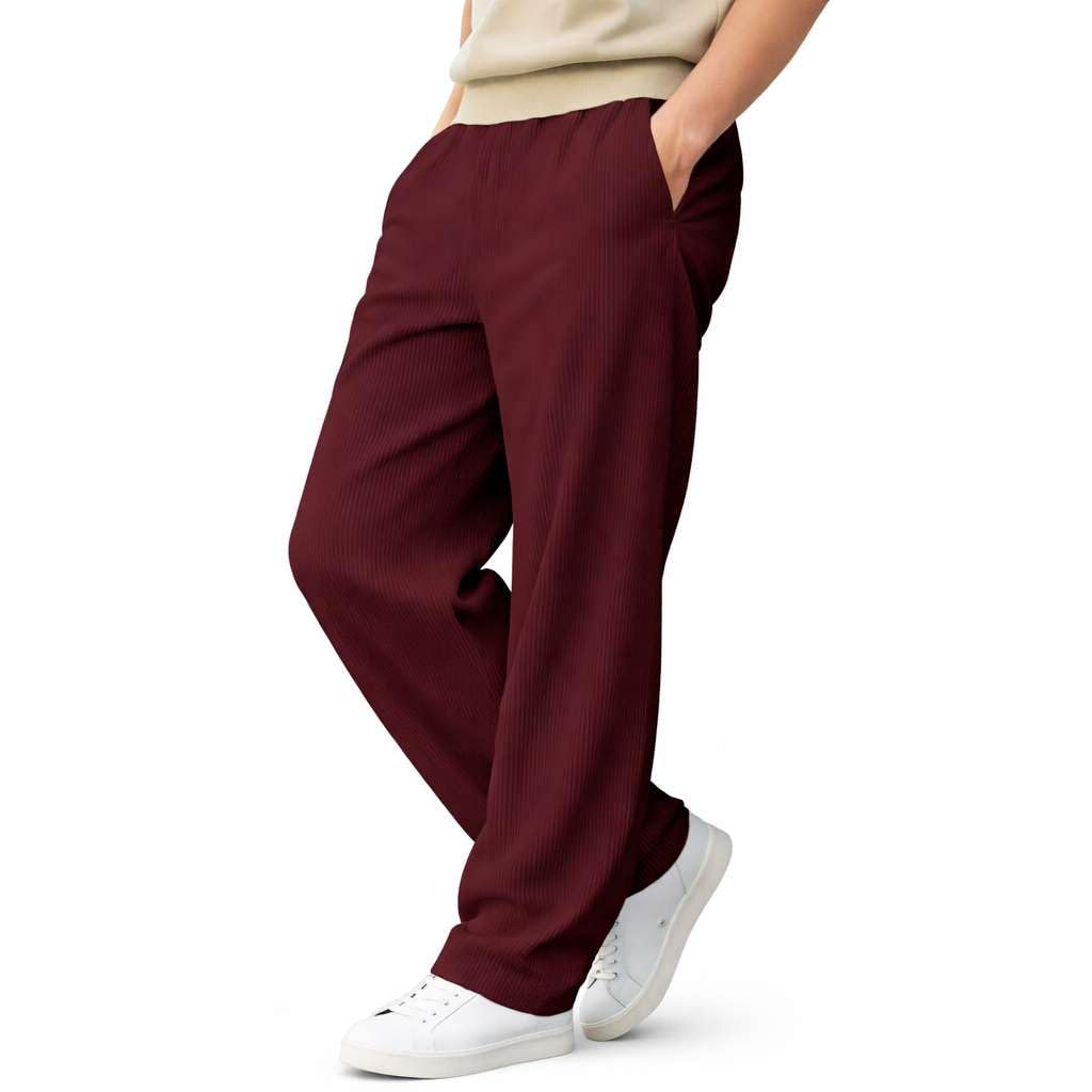 fashion booms Men’s Regular Fit Textured Track Pant | Elastic Waist Comfort Casual Pants for Gym, Sports & Casual Wear-picture-17