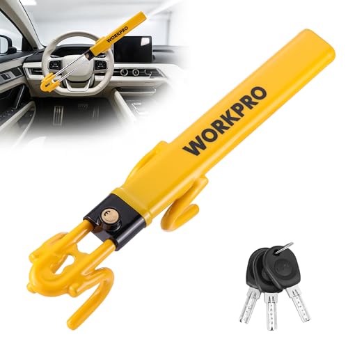 WORKPRO Heavy-Duty Steering Wheel Lock