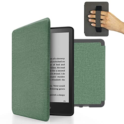 MyGadget Funda Compatible con Kindle Paperwhite 11ª Generación Desde 2021   Case para E   Reader | Ebook   Carcasa Bookstyle con Agarre elástico   Turquesa