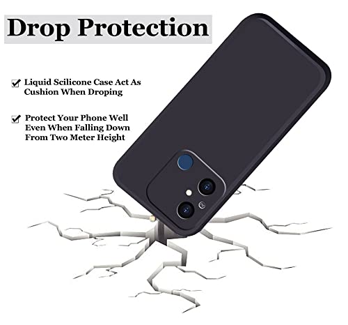 Image of A rtistque Back Cover Case for Mi Redmi 12C / Poco C55 with Camera Protection | Shockproof TPU | Stylish Protective Design | Slim Fit | Ultra Matte | Redmi 12C / Poco C55 Back Cover - Black