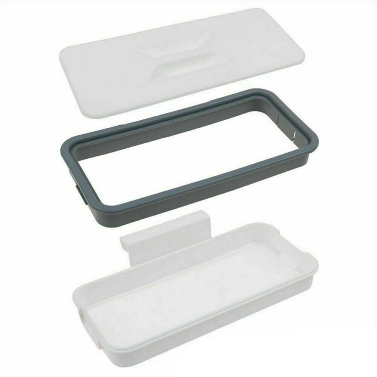 CVDYWDJIE Bac De Rangement De Sac Poubelle 3 Pièces, 3 Crochets, Sac Suspendu De Rangement De Cuisine, Support De Rangement Mural, Organisateur De Sac Poubelle Réutilisable