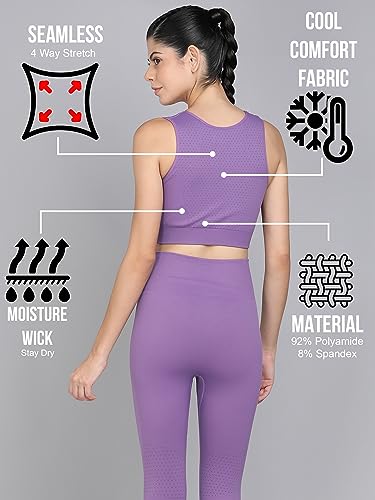 Image of Kobo Medium Impact Slip on Everyday Sports Bra for Women - Lightly-Padded, Non-Wired & High Coverage | Lined Cups with Removable Inserts (Imported)