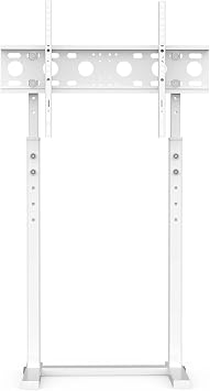 TV Floor Stand Tall TV Stand Height Adjustable TV Mount Free Standing TV Bracket for 32-65 Flat Panel LED LCD ScreensWhite