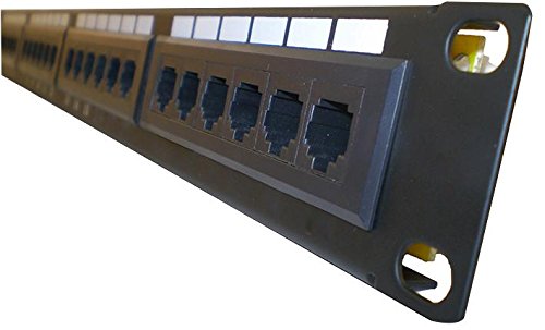 24 ports, CAT 5E, panneau de brassage | Panneaux de brassage CONNECTEURS, 1 X Qté - PPAN-24-LC2