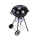 TOMYEUS Grill Gospodarstwo domowe Węgiel Grill Zewnętrzny Przenośny Mini Barbecue Rack Mały Okrągły Grill Z Pokrywą Grill Gaz Grill (Kolor: 2)