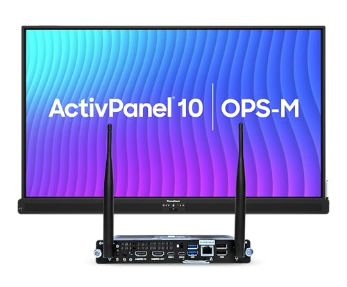 Image of Promethean ActivPanel 10 86 inch High Specification Digital Whiteboard for Office or Classroom, 4K UHD, OS Flexible Device, Panel & Wall Mount Included, Bundled 8GB i5 Windows OPS, 3 Year Onsite Support