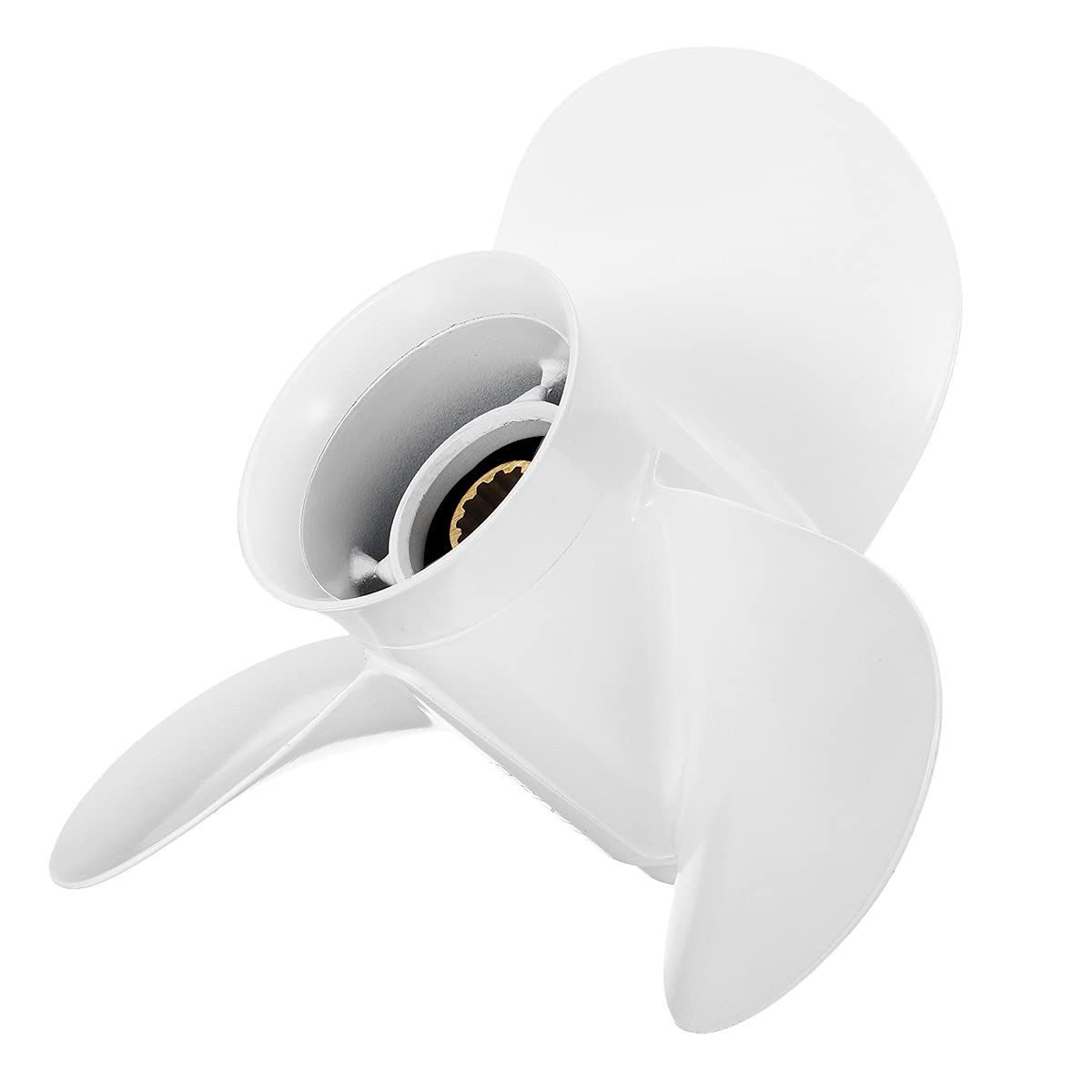 Elica fuoribordo marina 11 X 15, for, 30-60 HP 69W-45943-00-EL Accessorio fuoribordo bianco a 3 pale in lega di alluminio Eliche fuoribordo