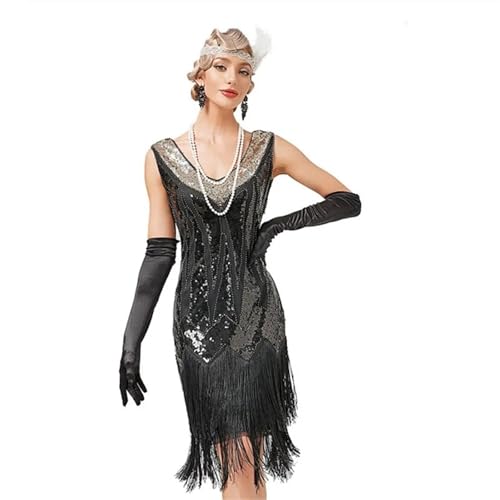 Robe a frange retro pour danse latine et soiree vintage gatsby