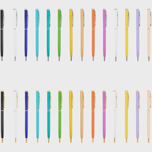 Lot de 100 stylos métal gravés pour écriture fluide
