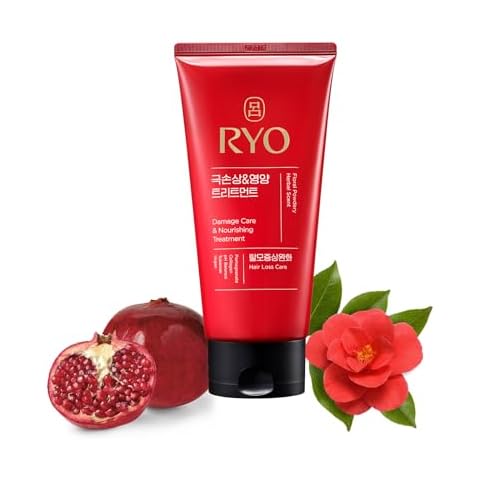 RYO Hambit Damage Care & Nourishing Treatment with Korean Ginseng & Caffeine - Deep Conditioning Mask for Repair and Moisturizing, Hair Loss Care, Strengthening hair roots, 10.1 Fl Oz. Cover