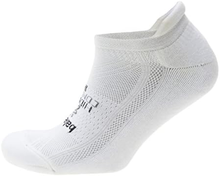 Balega Hidden Comfort Performance No Show Athletic Running Socks for Men and Women (1 Pair), White, Medium